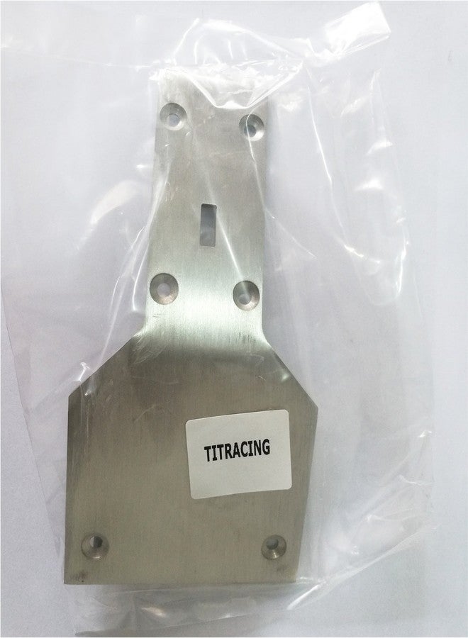 TITRACING Stainless Steel Front Frame Lower Chassis Brace Skid Plate for HPI Rovan King Motor 1/5 Baja 5B SS 5T - Image 3